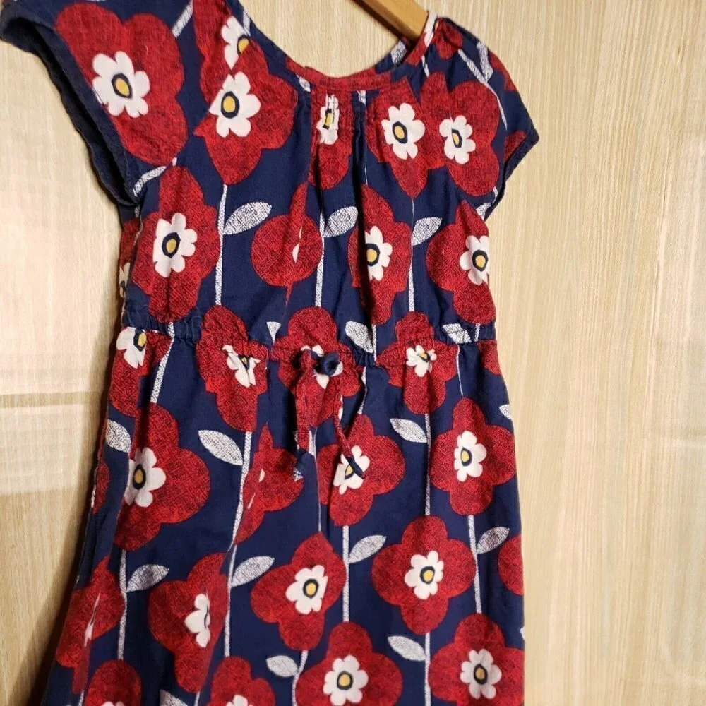 Old Navy Women's Toddler Navy Red Floral Sundress 5T